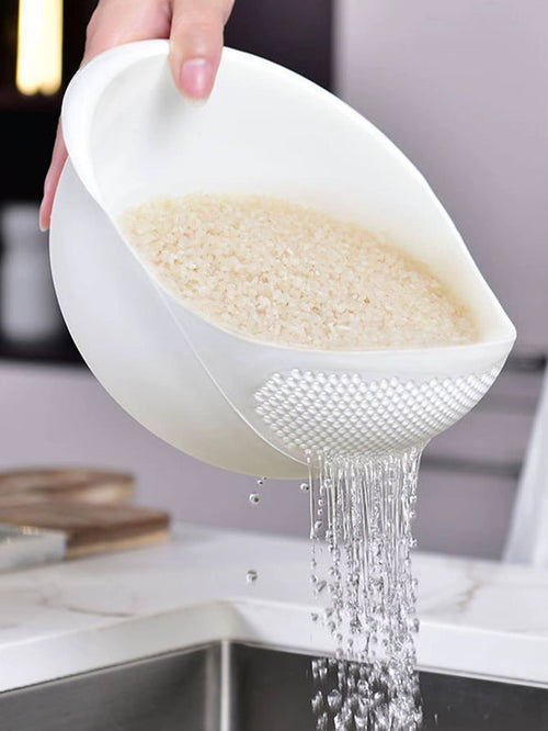 Kitchen Washing Rice Magic Washing Rice Sieve Washing Rice Basin Fine Hole Does Not Leak Rice Kitchen Household Washing Vegetabl