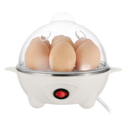 1Pc Electric Egg Cooker – 7-Egg Capacity Hard-Boiled Egg Maker with Auto-Off & Measuring Cup, Perfect for Steamed Vegetables, Seafood, and Dumplings