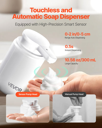 Three-level dispensing modes touchless soap dispenser