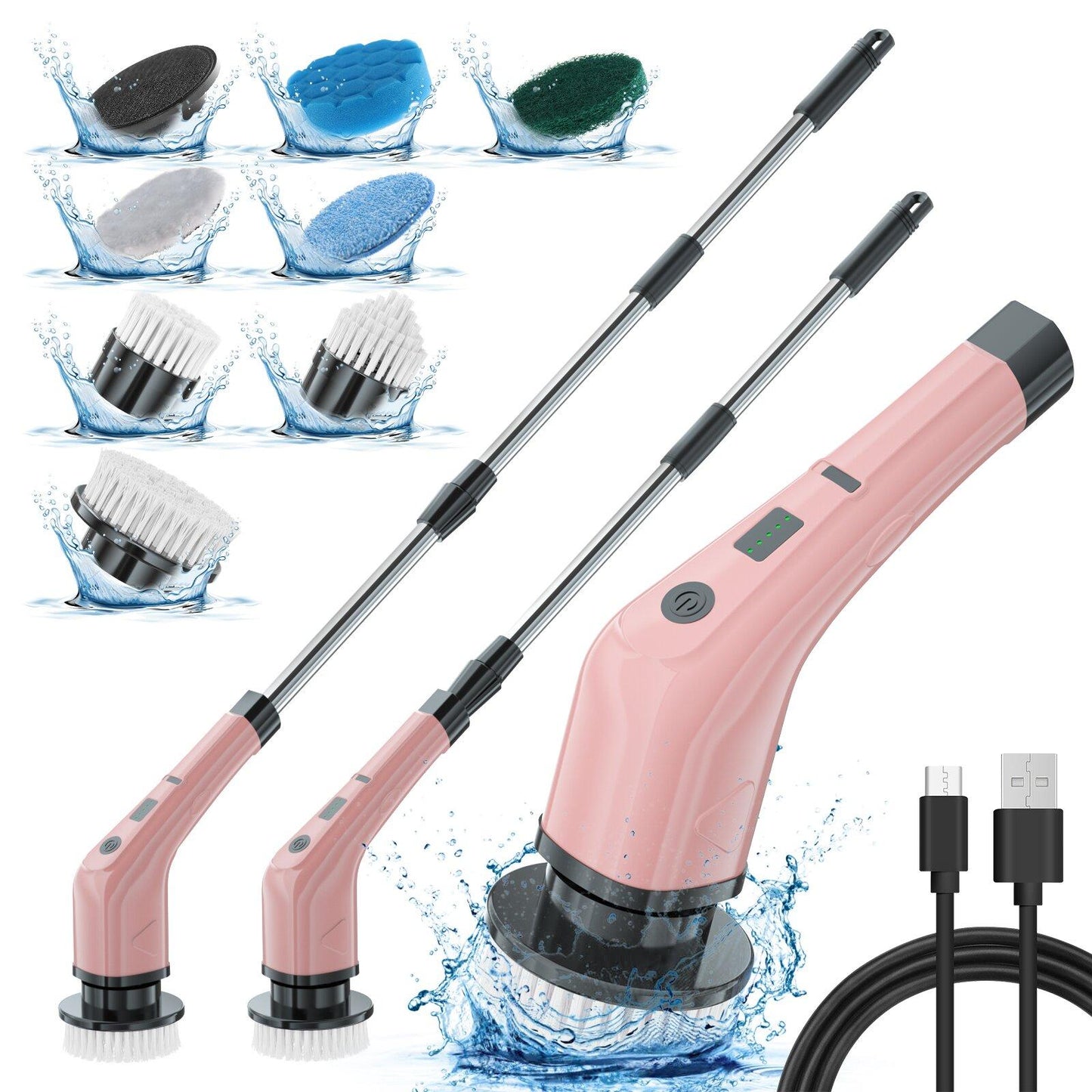 Electric Spin Scrubber Brush – Cordless, Rechargeable Deep Cleaning Tool for Bathroom, Kitchen, Tile & Hard Surfaces