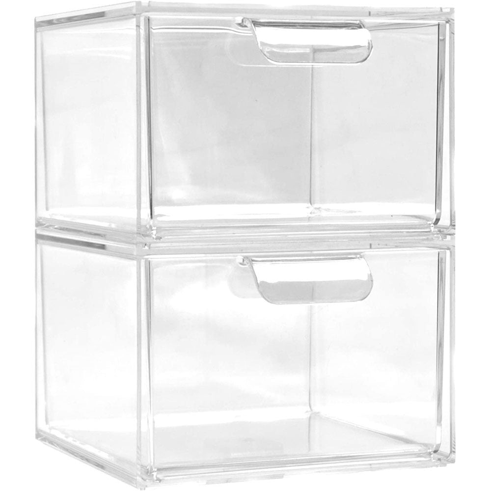 Transparent PS Stackable Drawer Storage Box