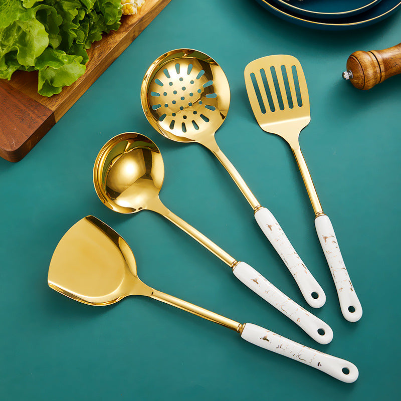 Non-magnetic Ceramic Cooking Spatula Set