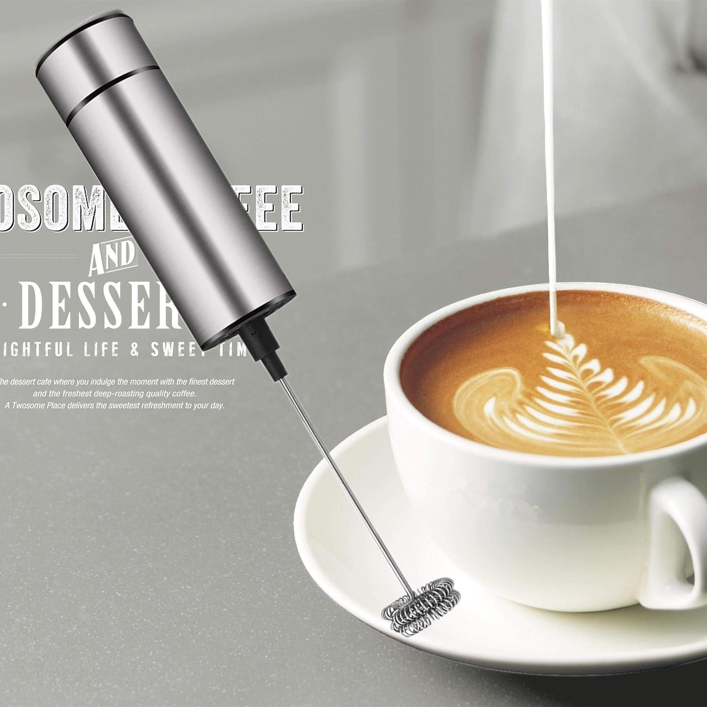 Handheld Milk Frother Latte Cappuccino Mixer Mini Coffee Tool