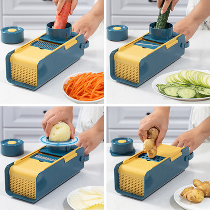 Multifunctional Vegetable Cutter & Slicer with 4 Blades