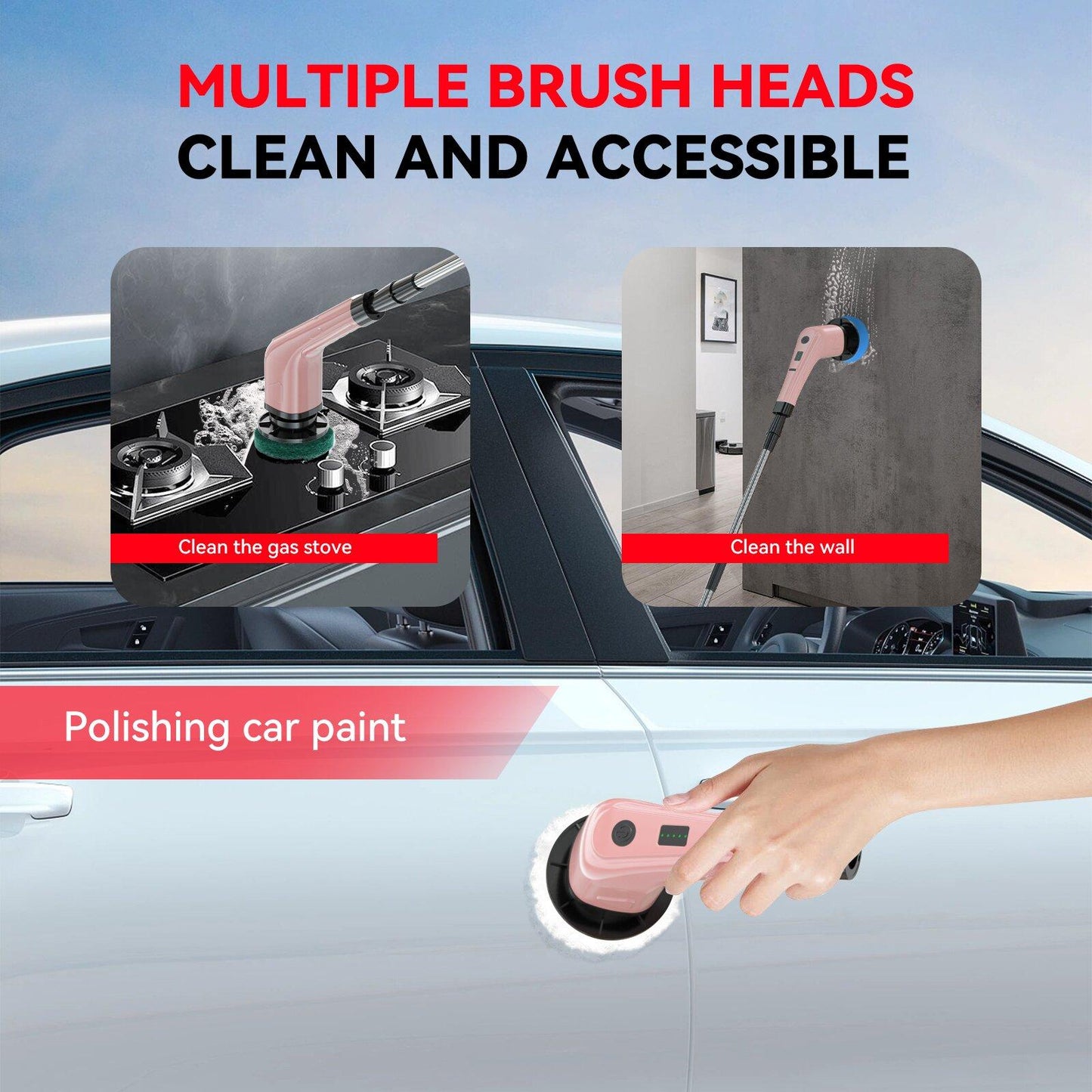 Electric Spin Scrubber Brush – Cordless, Rechargeable Deep Cleaning Tool for Bathroom, Kitchen, Tile & Hard Surfaces
