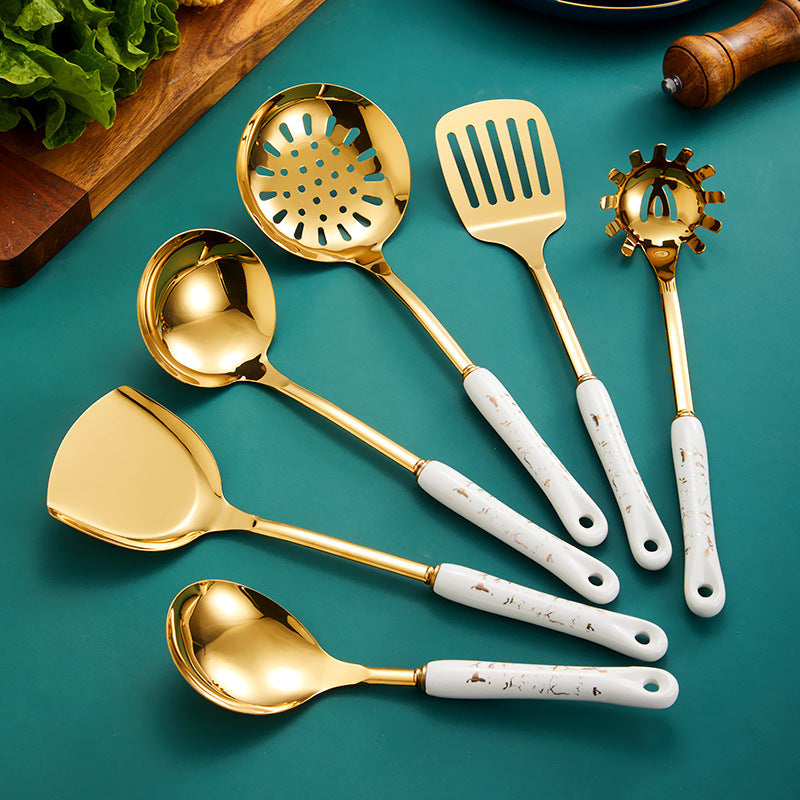 Non-magnetic Ceramic Cooking Spatula Set