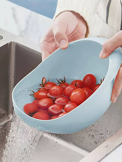 Kitchen Washing Rice Magic Washing Rice Sieve Washing Rice Basin Fine Hole Does Not Leak Rice Kitchen Household Washing Vegetabl