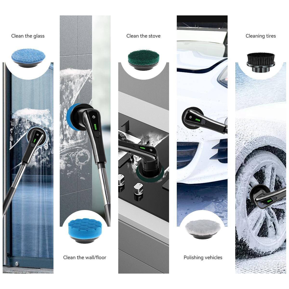 Electric Spin Scrubber Brush – Cordless, Rechargeable Deep Cleaning Tool for Bathroom, Kitchen, Tile & Hard Surfaces