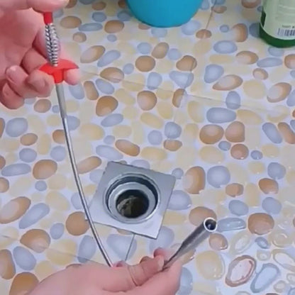 60cm Drain Snake Cleaner – Flexible Sewer Dredger Spring for Hair & Clog Removal | Kitchen Sink & Bathroom Drain Tool