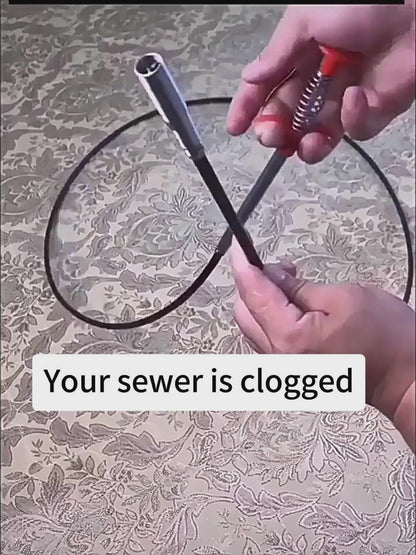 60cm Drain Snake Cleaner – Flexible Sewer Dredger Spring for Hair & Clog Removal | Kitchen Sink & Bathroom Drain Tool